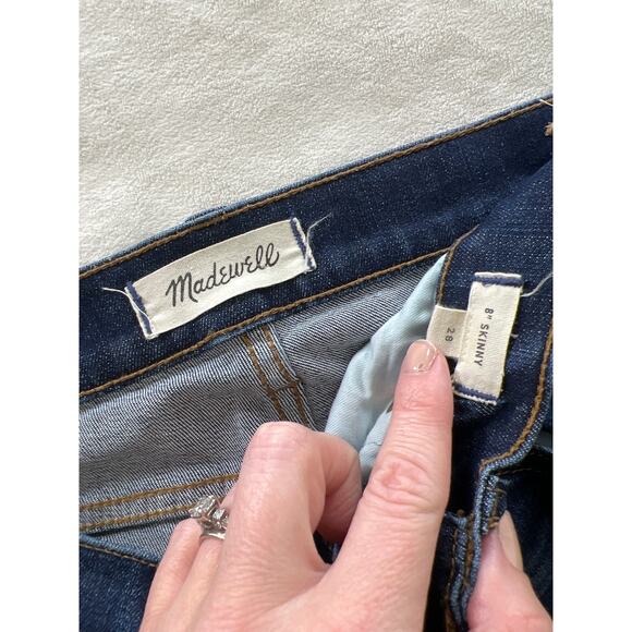 Madewell Jeans Denim Skinny Leg Dark Wash Women's 28 - Picture 4 of 6